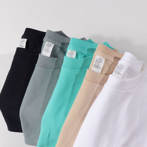 เสื้อยืดคอกลมแขนยาวผ้าฝ้าย 100% น้ำหนัก 250 กรัม สินค้าขายดีประจำฤดูใบไม้ผลิและฤดูร้อนปี 2026 เสื้อผ้าผู้ชาย เสื้อยืดแขนยาว - Product Image 1