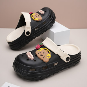 Новые женские сабо <span class=keywords><strong>2026</strong></span> года оптом: нескользящие, на толстой подошве, для детей, для сада, мягкие пляжные сандалии - Product Image 5