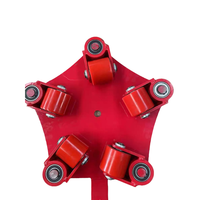 Carretilla de Plataforma con Ruedas de Acero Inoxidable de Alta Calidad JINGEER, Capacidad de Carga de 6-24t, Ruedas de Acero Aleado con Material de PU