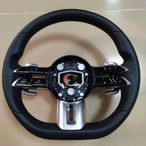 Volant en cuir et fibre de carbone personnalisé avec LED, vente en gros pour Benz W204 W205 W211 W212 W222 AMG GT <span class=keywords><strong>C63</strong></span> E S Class <span class=keywords><strong>G</strong></span> G65 - Product Image 1