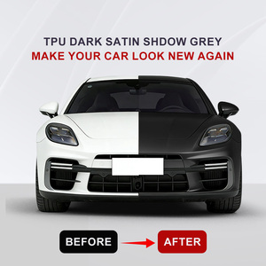 ฟิล์มไวนิลหุ้มรถยนต์ XTFF TPU สีเทาเข้มแบบซาติน หนา 7.5 มิล ป้องกันรอยขีดข่วน ซ่อมแซมตัวเองได้ ป้องกันรังสีอินฟราเรด ป้องกันรังสียูวี 99% เปลี่ยนสีได้ - Product Image 6