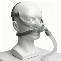Masques de PPC pour le visage/le nez et utilisation complète du visage/nez, en silicone, découpés, aide à l'apnée du sommeil