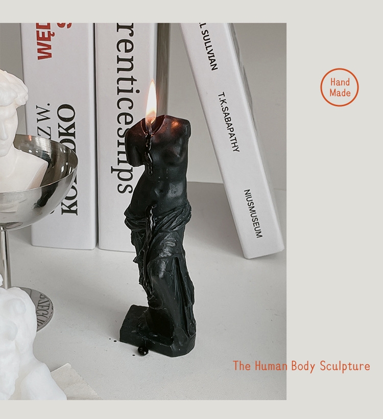AROMA HOME Romantic Love Scented Candles David Venus Laocoon Human Body Sculpture Soy Wax Scented Candles Birthday Gifts 7