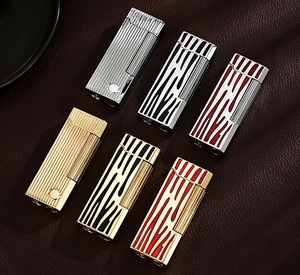 Design unique à rayures zébrées meilleur cadeau allume-gaz en métal allume-cigare marques <span class=keywords><strong>de</strong></span> <span class=keywords><strong>briquet</strong></span> <span class=keywords><strong>de</strong></span> luxe <span class=keywords><strong>de</strong></span> luxe - Product Image 3