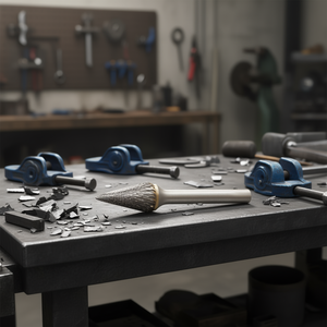 Fraise conique rotative en carbure TTAKE Ab8800, diamètre 16 mm, longueur 25 mm, coupe Z6, finition brillante pour le meulage des métaux - Product Image 3