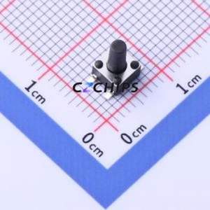 TD-1150SR-8.0H-160 Tactile Switch SMD Switch Single Pole Single Throw Round Button 1.6N Vertical Mount - Product Image 1