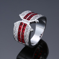 Bague élégante et simple en cuivre plaqué or raffiné pour femme – Bijou de mode au design de niche haut de gamme