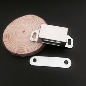 Male Hair Magnetic <b>Door</b> <b>Catch</b> Stainless Steel 40x49mm Cabinet Hardware Wall Mounted Concealed Type - Product Image 2