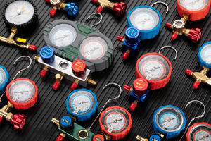 HONGSEN Refrigerante R134a R404A <span class=keywords><strong>R407C</strong></span> 36 "Carga Mangueira 70 milímetros de Diâmetro <span class=keywords><strong>Manifold</strong></span> Gauge Set - Product Image 5