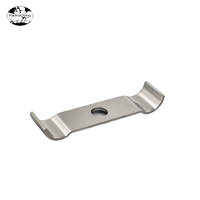 Support de fixation en acier inoxydable avec trou central, finition zinguée, compatible M8