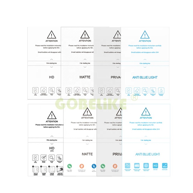 OEM Factory PET Hydrogel Film 17 16 15 14 13 12 11 X XR UV Protective Hydrogel Film for iPhone Series