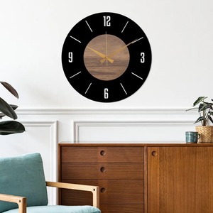 Good Quality 2026 New Arrival <b>Large</b> Wooden Wall Hanging <b>Clock</b> for Home Office Hotel and Cafe Wall Decor Available For Sale - Product Image 5