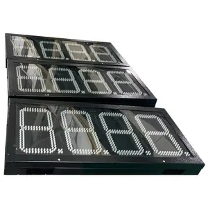 Gas Station Led Price Sign Board 8inch Red Green Yellow Led Fuel Display Led Signs For Gas Station Led Display Board