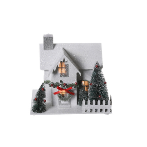 Ornement <span class=keywords><strong>de</strong></span> Noël <span class=keywords><strong>de</strong></span> luxe SOTE pour la maison, blanc avec lumière, vente en gros d'usine pour la décoration intérieure <span class=keywords><strong>de</strong></span> Noël - Product Image 1
