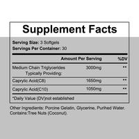 Alo-Kangaroo Keto MCT Softgels 90 Comprimés à base d'huile de noix de coco de qualité alimentaire Complément alimentaire pour l'énergie et la digestion