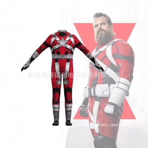 Thunderbolts <b>Red</b> Guard Bodysuit Cosplay <b>Costume</b> Halloween Superhero <b>Costume</b> Unisex Autumn Polyester Fiber - Product Image 2