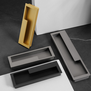 JAYA Modern Built-in Handle Sliding <strong>Door</strong> Slotted Clasp Hand Invisible Cabinet Furniture <strong>Door</strong> Handles - Product Image 2