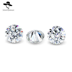 GRA認定VVSダイヤモンドストーン卸売ラウンドシェイプ宝石ルーズモアッサナイトbyカラット - Product Image 4