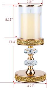 Candélabre en cristal fait main pour mariages, événements, Noël, décoration de la maison, centres de table - Product Image 4