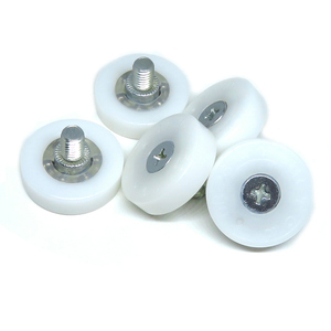 Rouleaux <span class=keywords><strong>de</strong></span> tiroir POM 25mm avec filetage M6 DR25, roues <span class=keywords><strong>de</strong></span> poulie en plastique Nylon sans roulement - Product Image 3