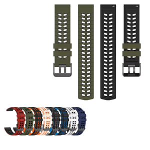 Cinturino in silicone da 22 mm per <span class=keywords><strong>Huawei</strong></span> <span class=keywords><strong>Watch</strong></span> GT6 GT5 GT4 GT3 <span class=keywords><strong>GT2</strong></span> Pro 46mm, morbido, traspirante, impermeabile, sportivo, di ricambio - Product Image 1