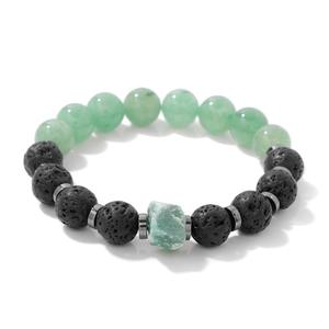 Bracelet en pierres brutes irrégulières avec diffuseur d'aromathérapie en <span class=keywords><strong>pierre</strong></span> <span class=keywords><strong>de</strong></span> <span class=keywords><strong>lave</strong></span>, bijoux en cristal holistique, cadeaux pour elle - Product Image 6