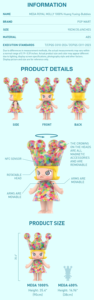 Popmart Molly Royal par <span class=keywords><strong>Makoto</strong></span> Murakami 400 grande poupée en Pvc jouet Figurine avec mille poses Design tendance MEGA ROYAL MOLLY 400% - Product Image 6