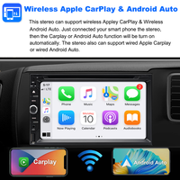Autoradio universel DVD CD MP5 avec lecteur multimédia intégré au tableau de bord, système Linux, Apple CarPlay sans fil, Android Auto