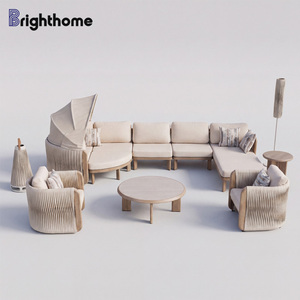 All Weather Aluminium Modular Outdoor Furniture Hotel Outside Seating <b>Set</b> Courtyard Terrence Project <b>Garden</b> Bp-8711 Waterproof - Product Image 5