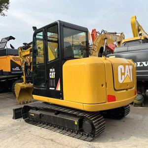 Excavatrice sur chenilles Cat 305.5E2 à vendre, bon état, mini-pelle d'occasion, d'origine Japon, avec patins en caoutchouc - Product Image 2