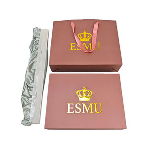 بشعار مخصص فاخر وردي ممغنط قابل للطي صندوق تعبئة 2 سماكة مواد معاد تدويرها للأحذية والملابس الشحن - Product Image 6