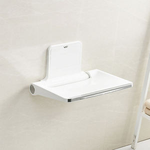 Asiento de Ducha Plegable para Montar en la Pared, Plástico ABS, Moderno, Blanco, Tamaño Personalizado, Material de Seguridad para Baño, Apartamento, Almacén - Product Image 6