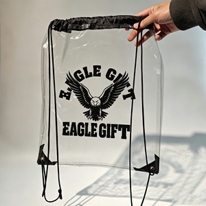 Sac fourre-tout à double poignée personnalisable, transparent, imperméable, pour sac promotionnel en PVC - Product Image 4