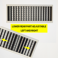 Grille d'aération linéaire étendue à cadre invisible ultra-étroit noir pour système de climatisation centralisée