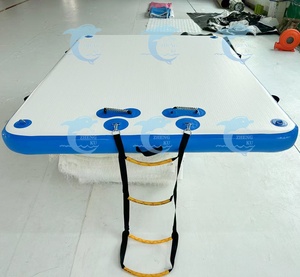 Sortie d'usine Sun Chill PVC Matelas à eau gonflable Flottant Piscine Flotteurs Quai gonflable Plates-formes à eau pour lac de natation - Product Image 1
