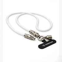 Câble USB multifonctionnel portable 2-en-1 en nylon tressé avec lanière de téléphone et chargement rapide Type-C – Vente en gros