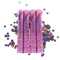 Fournitures de fête de fête tenue dans la main feuille papier confettis canon fête Popper pour la décoration de mariage d'anniversaire