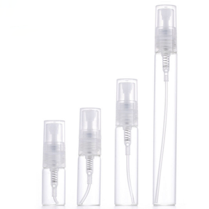 2ml 3ml 5ml 10ml Venta al por mayor Mini Mist Spray <span class=keywords><strong>Perfume</strong></span> Botella de muestra de vidrio con bomba de pulverización de plástico - Product Image 4