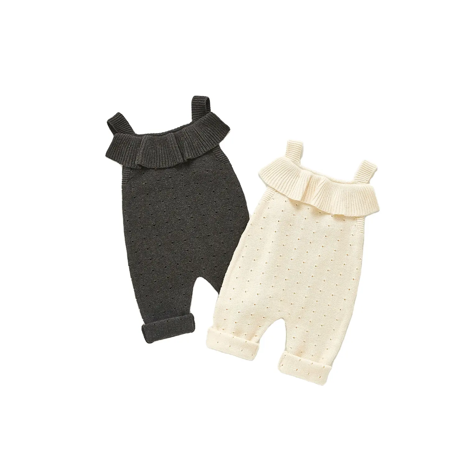 Bay Clothes Winter Newborn Infant Pajamas Jumpsuit Knitted Solid color Unisex Soft comfort Baby Boys Girls Romper