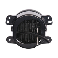 Remplacement de phare antibrouillard avant de voiture rond à LED de 4 pouces, 30W, phare antibrouillard rond de 4 pouces avec yeux d'ange, anneau halo complet pour Jeep Wrangler Jk