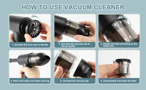 Car Vacuum Cleaner Wireless Mini Car Vacuum 2 In 1 Air Blower Handheld Air Duster For Home Office 7000pa 51000rpm Turbo Jet Fan