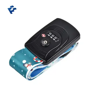 Custom Polyester TSA Lock Travel Suitcase Belt Lock Strap