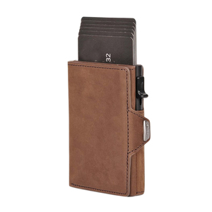 Portefeuille pour homme avec étui en métal, nouveau portefeuille de commerce extérieur, porte-monnaie zippé, porte-cartes en cuir PU - Product Image 1