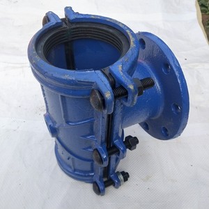 Conector de Tubería Tipo Saddle Tee de 110 mm, Acero al Carbono Pintado, con Brida para Conexión de Tuberías - Product Image 1