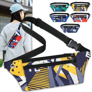 Women's Chest Bag Multiple Pockets Zipper Closure Water Resistant Outdoor Sports Phone Bag Fashionable Crossbody Waist Pack - Product Image 1