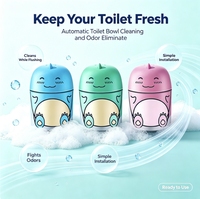 Bloc nettoyant et désodorisant pour réservoir de toilettes, motif monstre mignon, avec corde de fixation mains libres, pour la maison et adapté aux familles, vente en gros