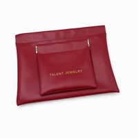 Sac à bijoux de luxe en cuir PU pour boucles d'oreilles et colliers, emballage textile – Fabricant Talent