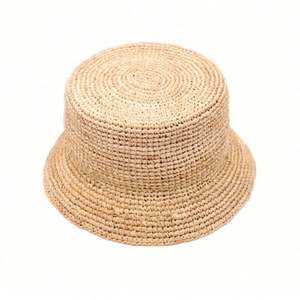 Chapeau Bob en Paille de Raphia Fait Main par un Créateur Personnalisé pour Femme, Protection Solaire pour la Plage, le Quotidien, le Sport, les Activités de Plein Air et les Tenues Décontractées - Product Image 6