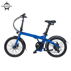 Bicicleta eléctrica plegable de llanta ancha de 20 pulgadas, bici de Ciudad de 36V y 250W, puerta a puerta