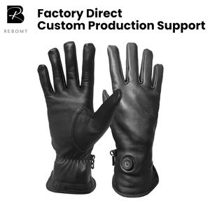 कारखाने डायरेक्ट ओएम अनुकूलन योग्य वाटरप्रूफ स्प्लिट फिंगर गर्म चमड़े के दस्ताने सर्दियों स्नोबोर्डिंग प्रीमियम गर्म स्नोबोर्डिंग प्रीमियम - Product Image 1